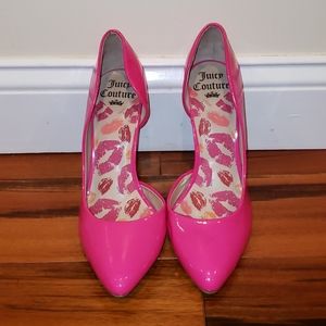 Juicy couture neon pink heels